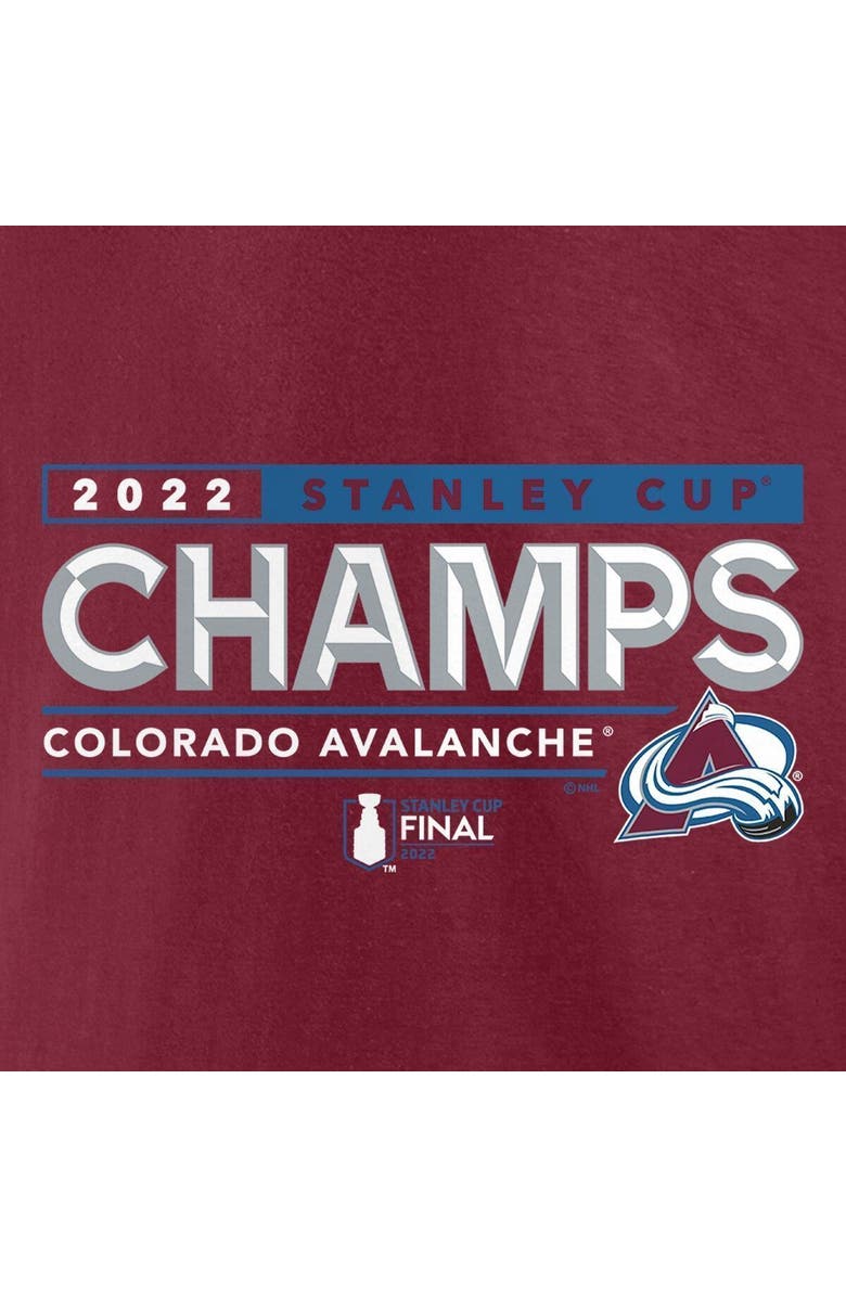 FANATICS Men's Fanatics Branded Burgundy Colorado Avalanche 2022 Stanley Cup Champions Winger T-Shirt, Alternate, color, 