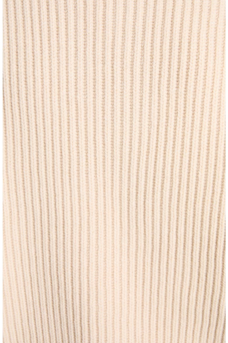 Funnel Neck Wool & Cashmere Sweater, Alternate, color, IVORY