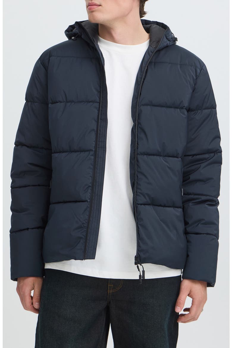 Hooded Puffer Jacket, Main, color, SALUTE
