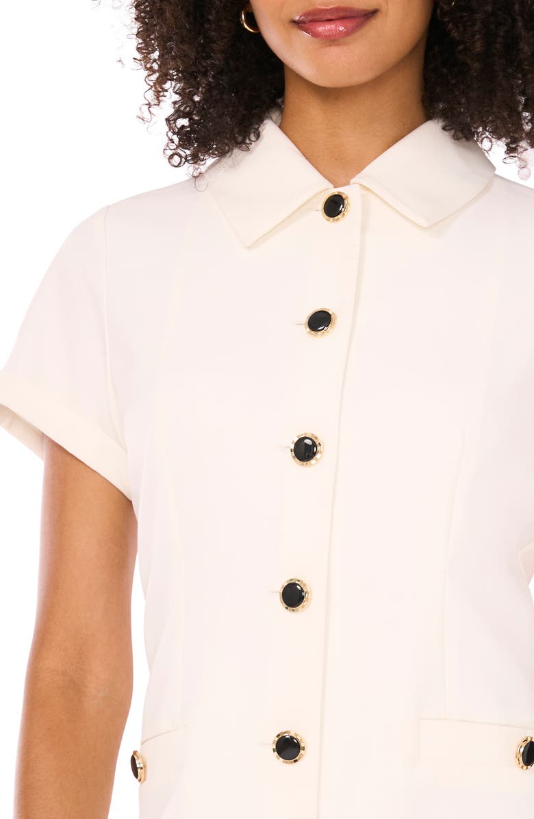 Ted Baker Laguna Scuba Knit Shirtdress, Alternate, color, New Ivory