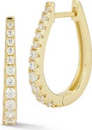 GLAZE JEWELRY Graduated Cubic Zirconia Hoop Earrings