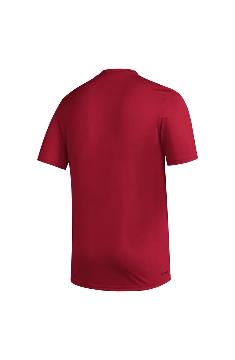 adidas Men's adidas  Red Louisville Cardinals Exit Velocity Baseball Pregame AEROREADY T-Shirt, Alternate, color, Red