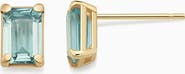 Oradina 14K Gold Date Me Birthstone Stud Earrings