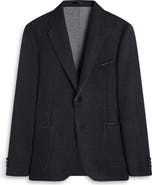 Bugatchi Wool Blend Laser Cut Blazer