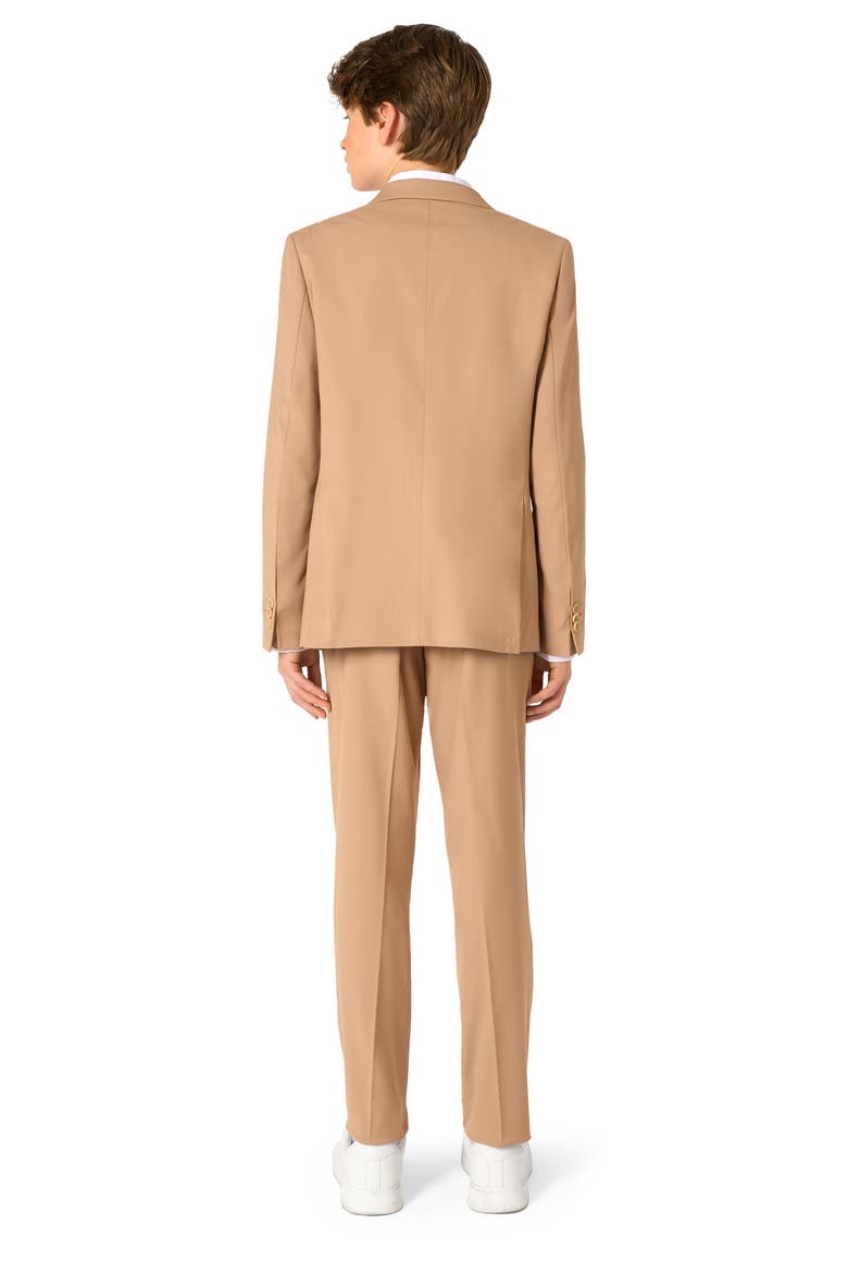 Kids' Daily Dark Sand Stretch Suit, Alternate, color, BEIGE