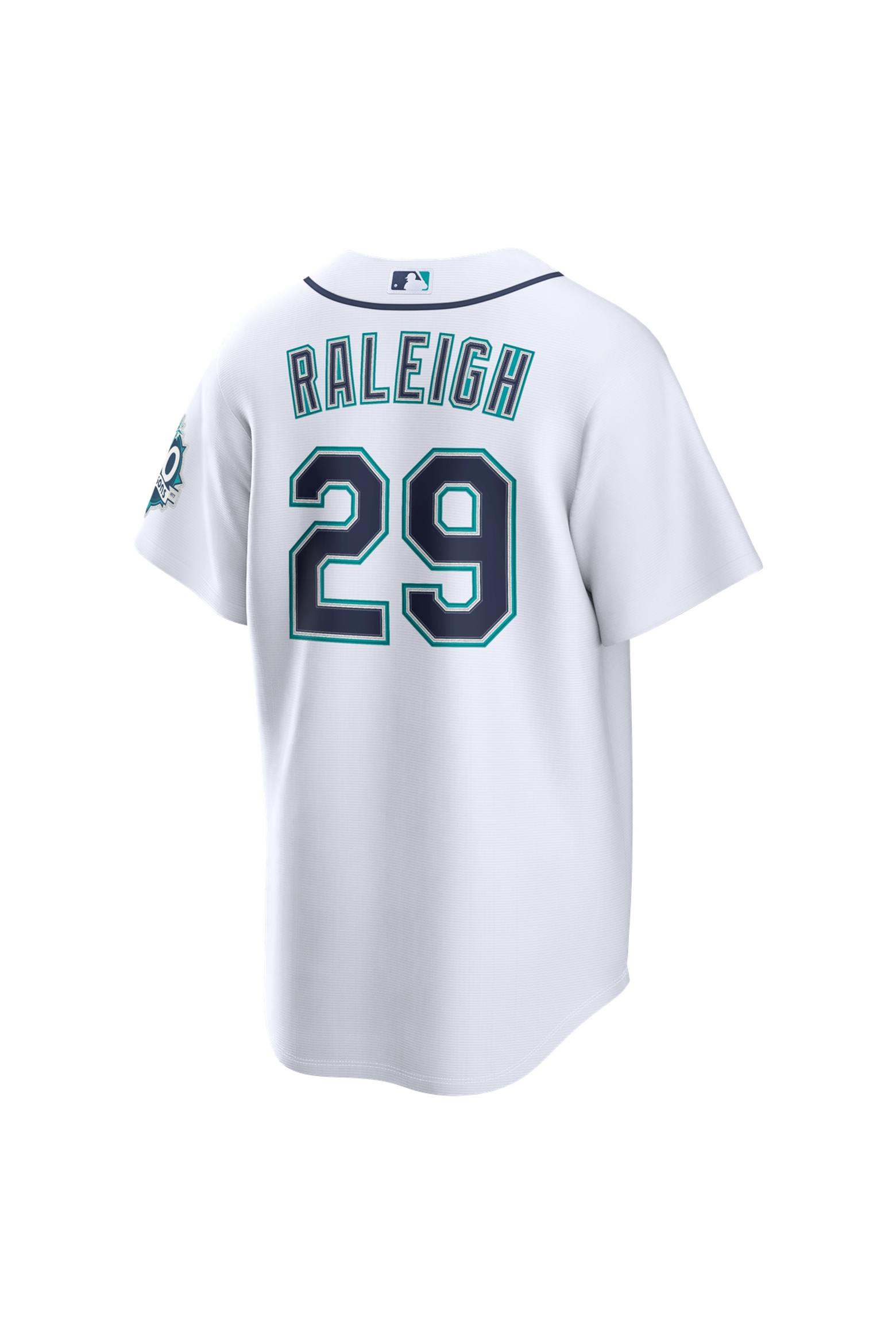 Cal Ralgieh Nike Men's Nike Cal Raleigh White Seattle Mariners Home Stadium 50th ...