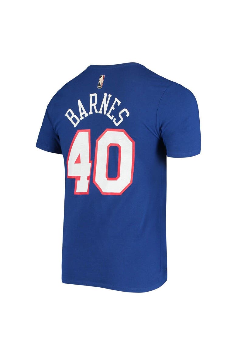 Men's Nike Harrison Barnes Blue Sacramento Kings Hardwood Classics Name & Number Performance T-Shirt, Alternate, color, Blue