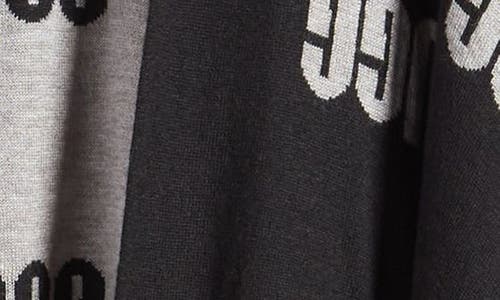 Ugg Graphic Logo Ruana In Black Multi
