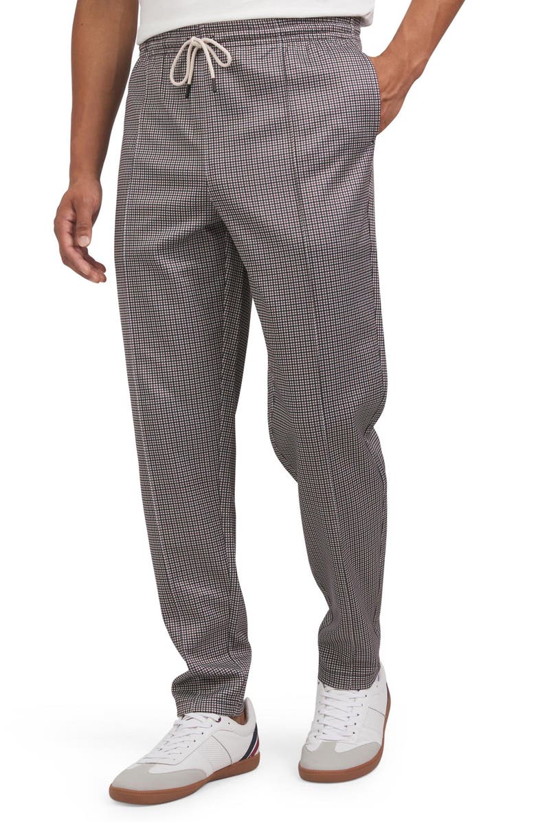 Ben Sherman Houndstooth Tricot Drawstring Pants, Alternate, color, 