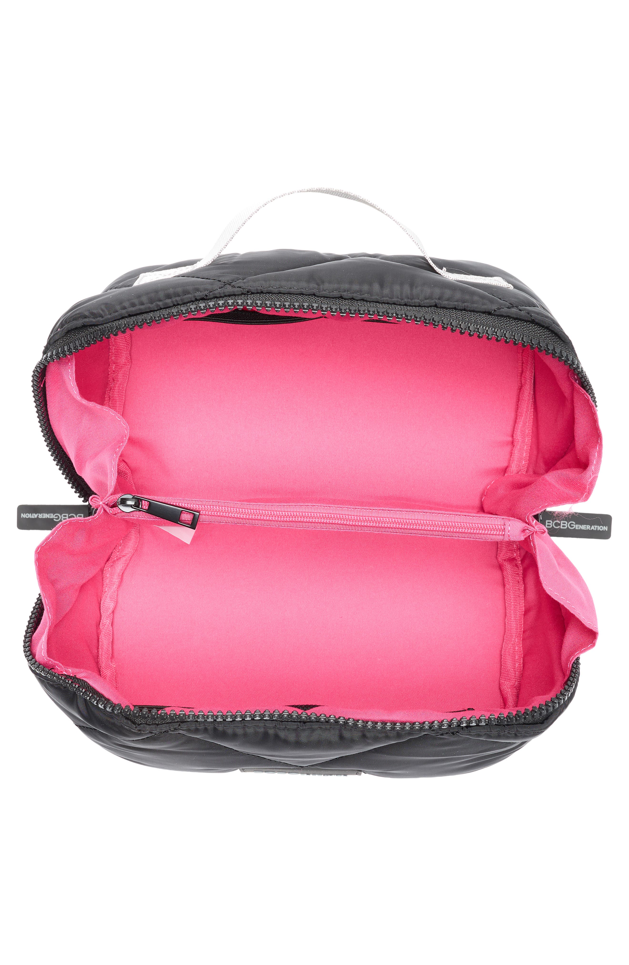 Quilted Fold Out Case, Alternate, color, BLACK