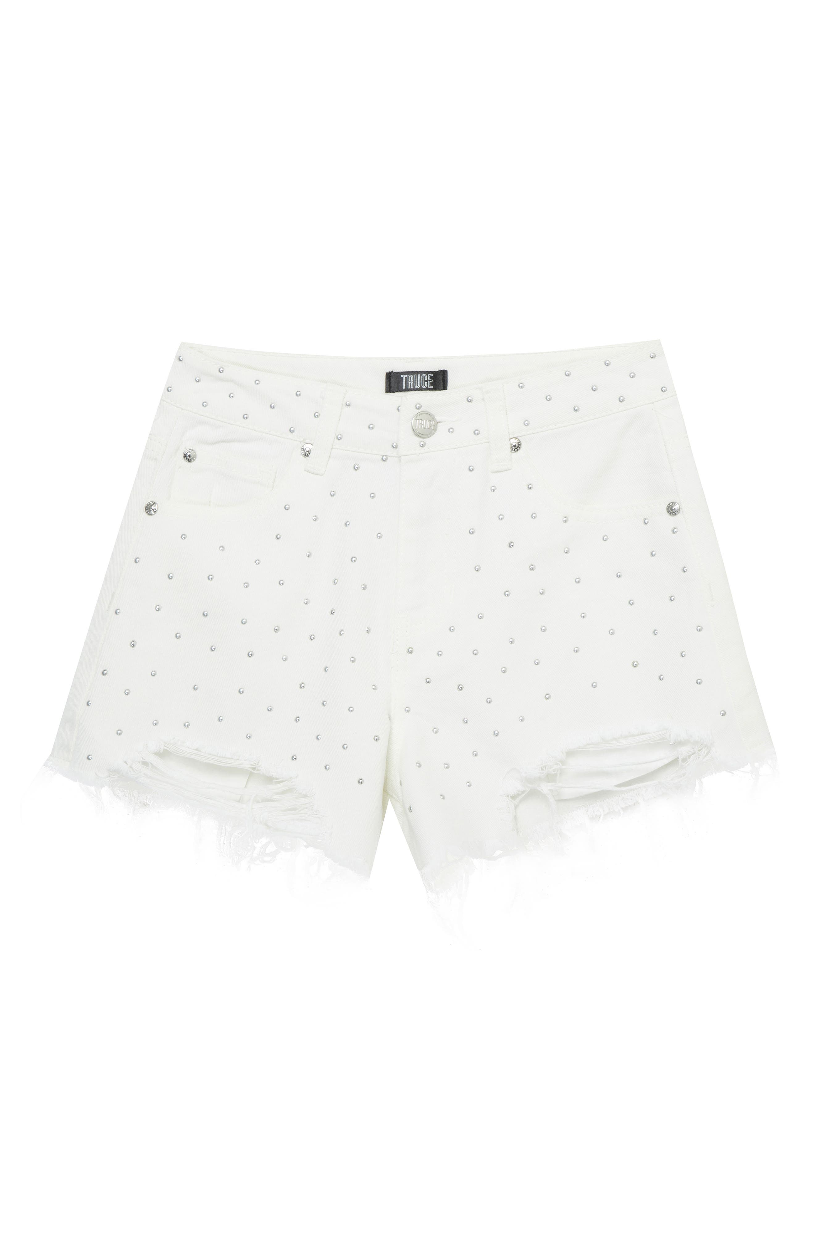Truce Kids' Studded Denim Shorts