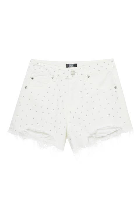 Kids' Studded Denim Shorts (Big Kid)