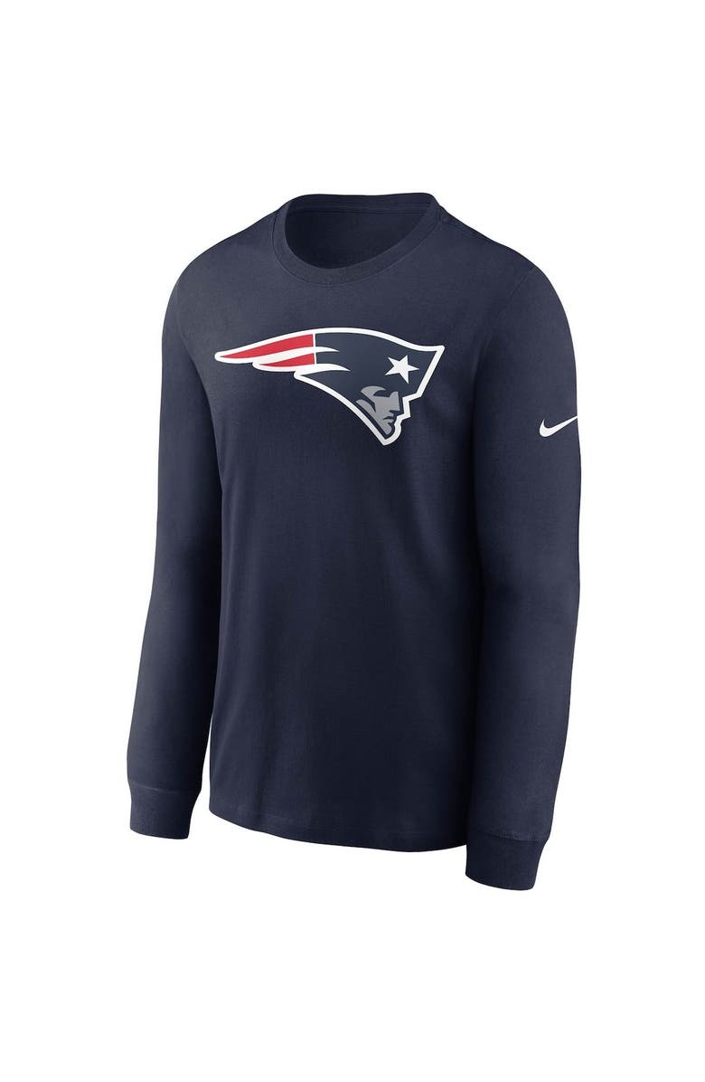 Nike Men's Nike Navy New England Patriots Primary Logo Long Sleeve T-Shirt, Alternate, color, 
