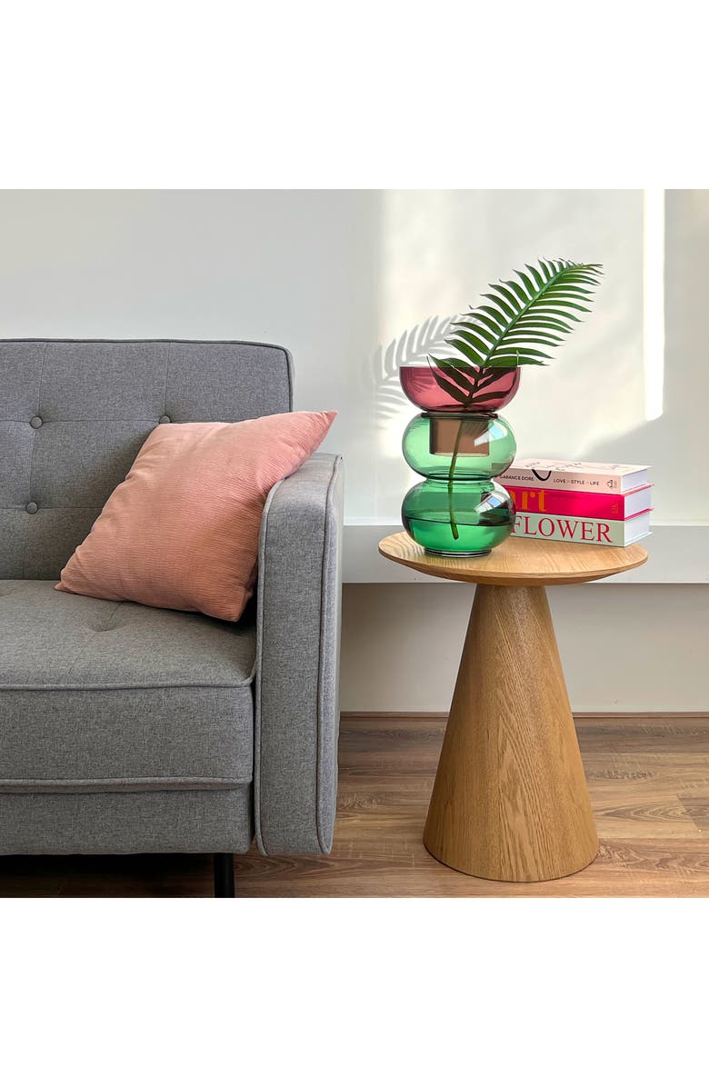 CLOUDNOLA Bubble Reversible Vase, Alternate, color, Green/ Pink