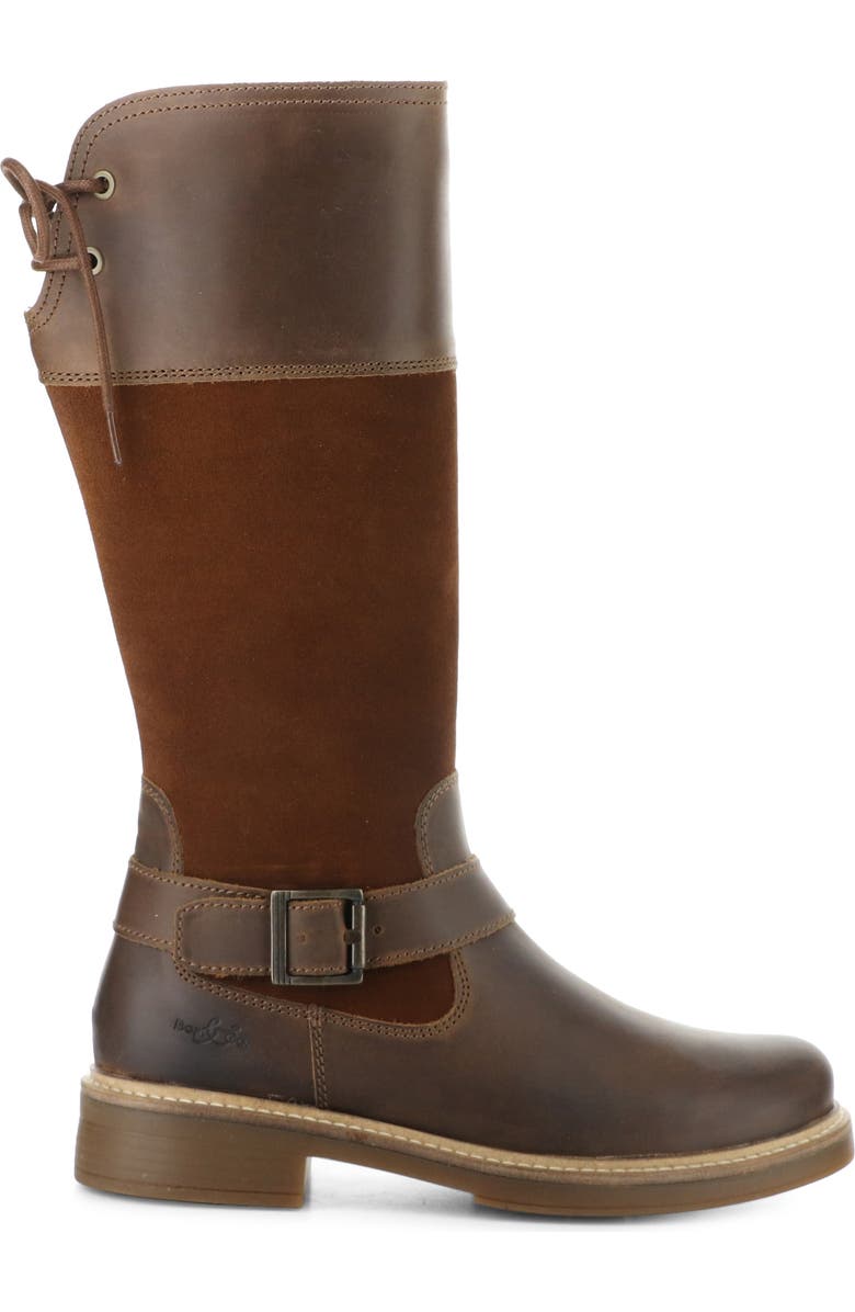 Bos. & Co. Mateo Waterproof Knee High Boot, Alternate, color, Camel/Nut/Camel Sadd