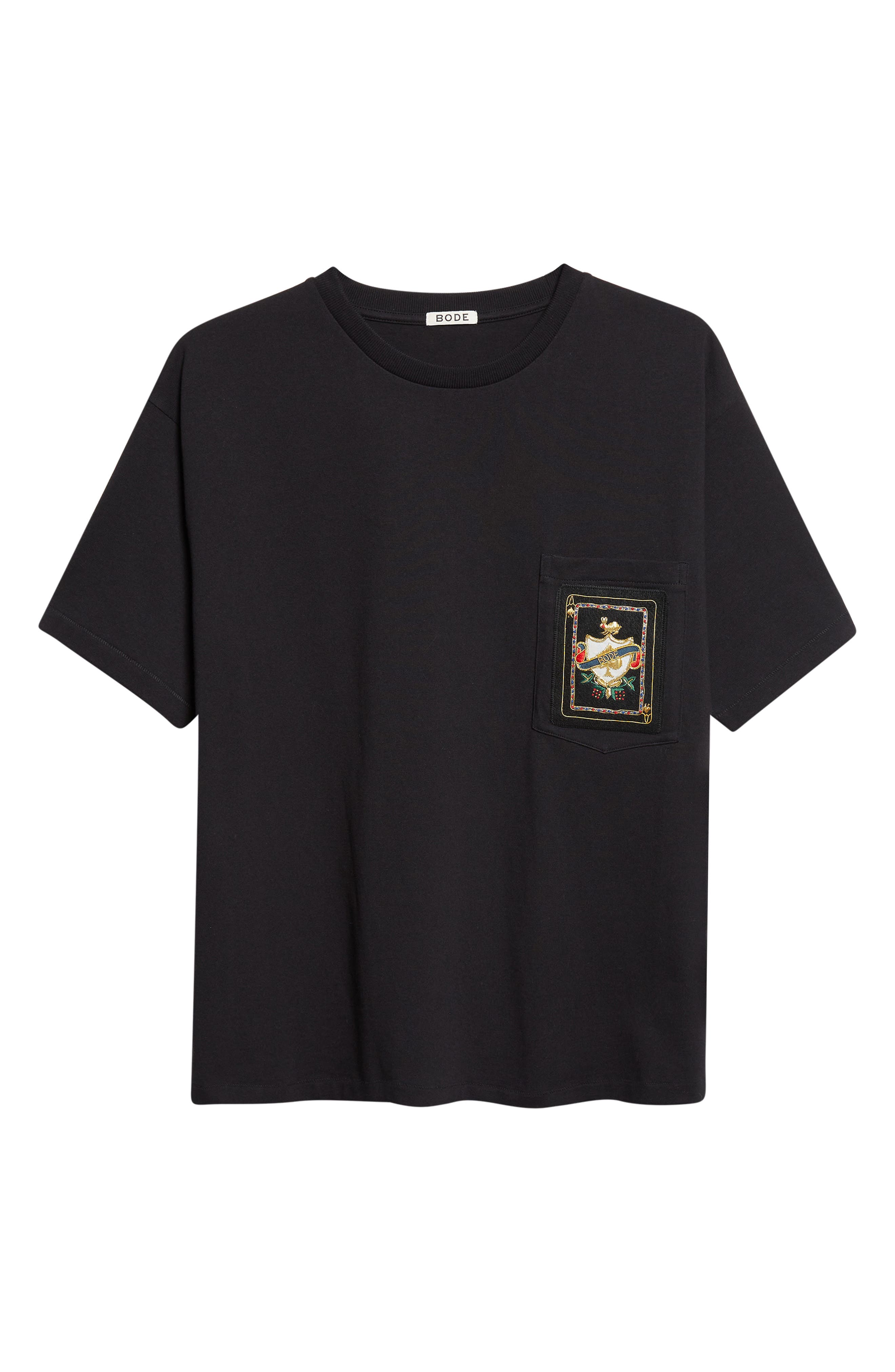 Bode Bullion Card Embroidered Cotton Pocket T-Shirt (Men) | Nordstrom