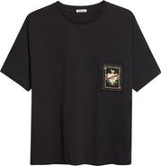 Bode Bullion Card Embroidered Cotton Pocket T-Shirt