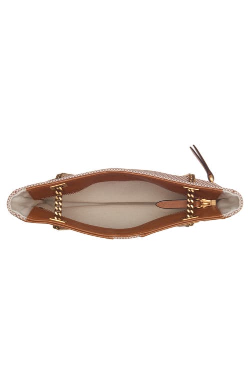 Valentino Small Viva Superstar Canvas Shoulder Bag In 9qr Natural Tobacco/spice