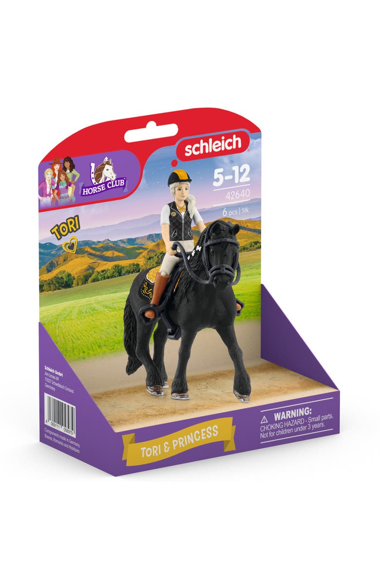Schleich Horse Club Tori and Princess 5 Piece Playset, Alternate, color, Multicolored