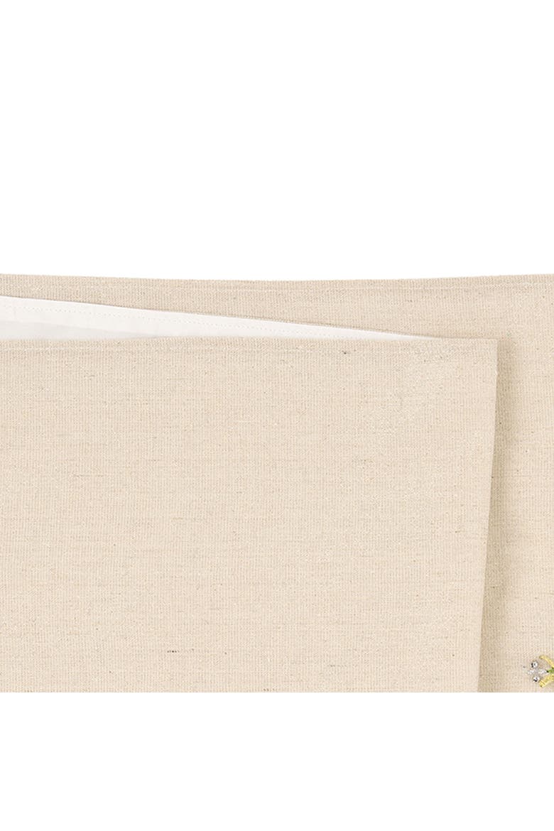 Winter Garden Evergreen Trees Cotton Blend Table Runner Christmas Table Runner 13" x 72", Alternate, color, Brown