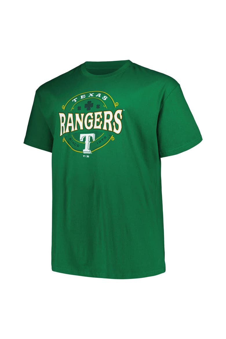 Men's Kelly Green Texas Rangers Big & Tall Celtic T-Shirt, Alternate, color, Kelly Green