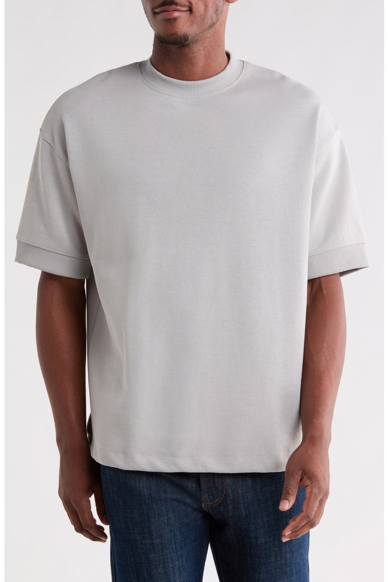 Heavyweight Crewneck T-Shirt, Main, color, STEEL GREY