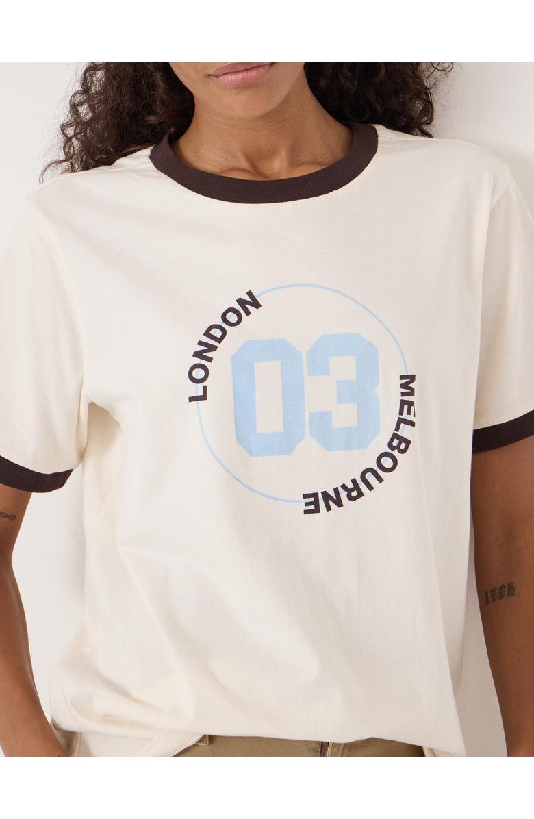 Hush London To Melbourne 03 Graphic T-Shirt, Alternate, color, Off White