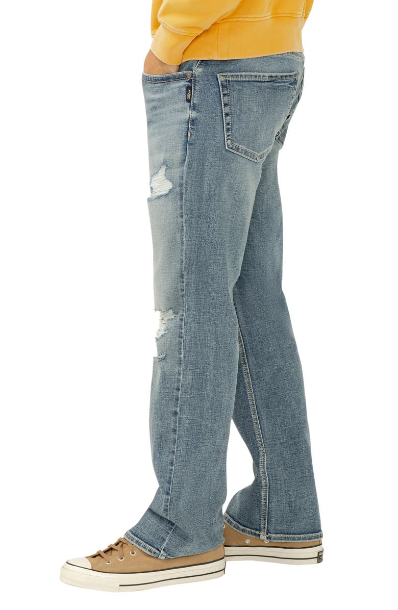 Silver Jeans Co. Zac Relaxed Fit Straight Leg Jeans, Alternate, color,