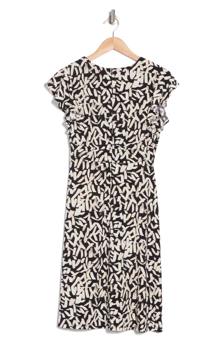 Flutter Sleeve Empire Waist Dress