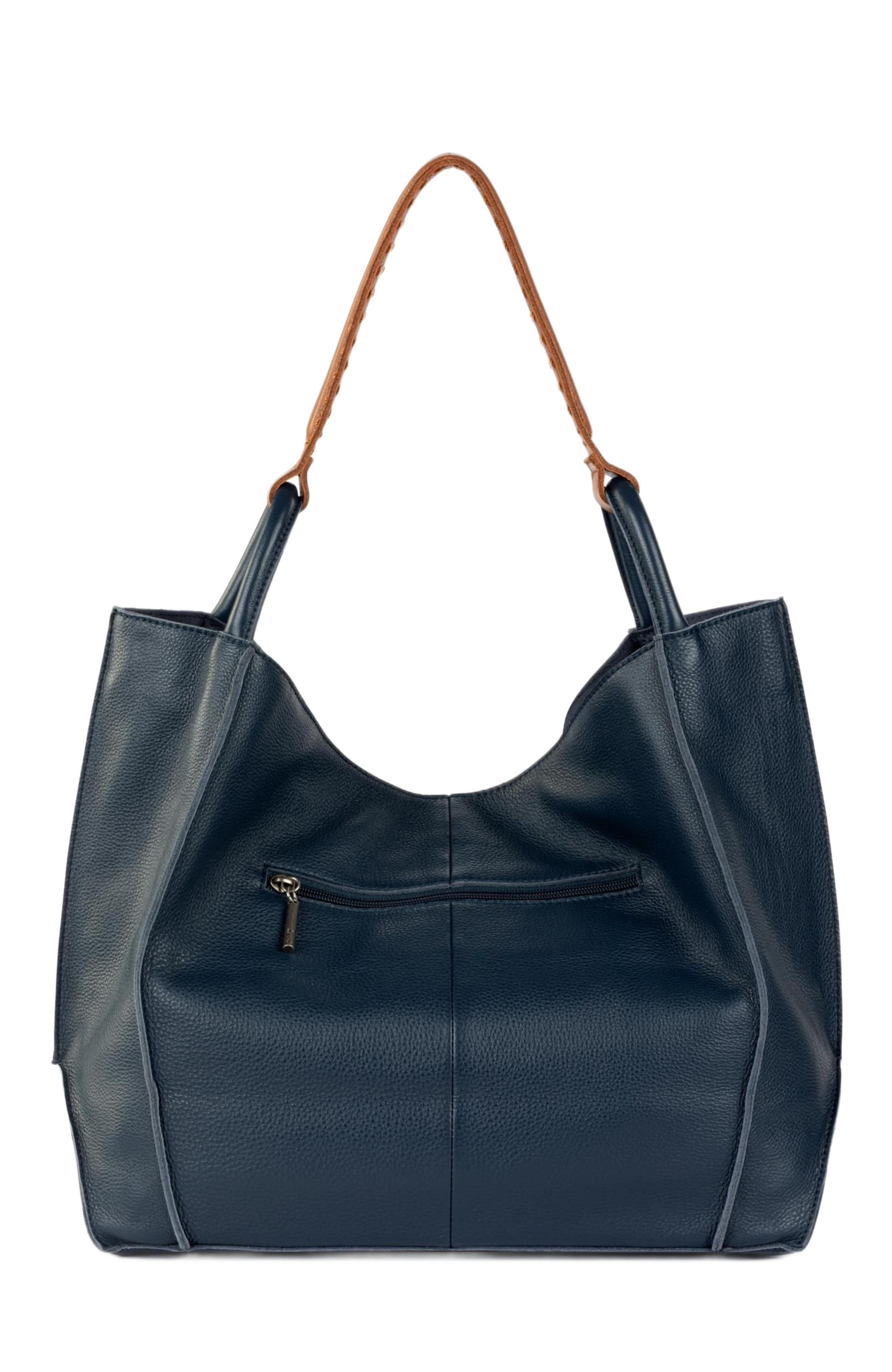 Los Feliz Large Tote Leather Bag, Alternate, color, Indigo