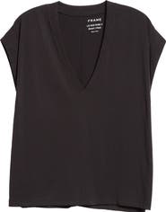 FRAME Le Mid Rise V-Neck T-Shirt
