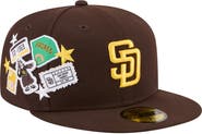 New Era Men's New Era Brown San Diego Padres City Patch 59FIFTY Fitted Hat
