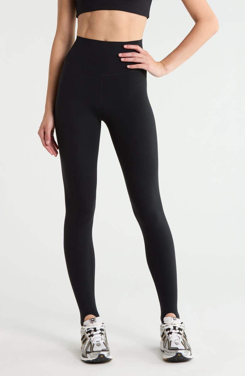 SPLITS59 River High Waist Airweight Stirrup Leggings, Main, color, Black
