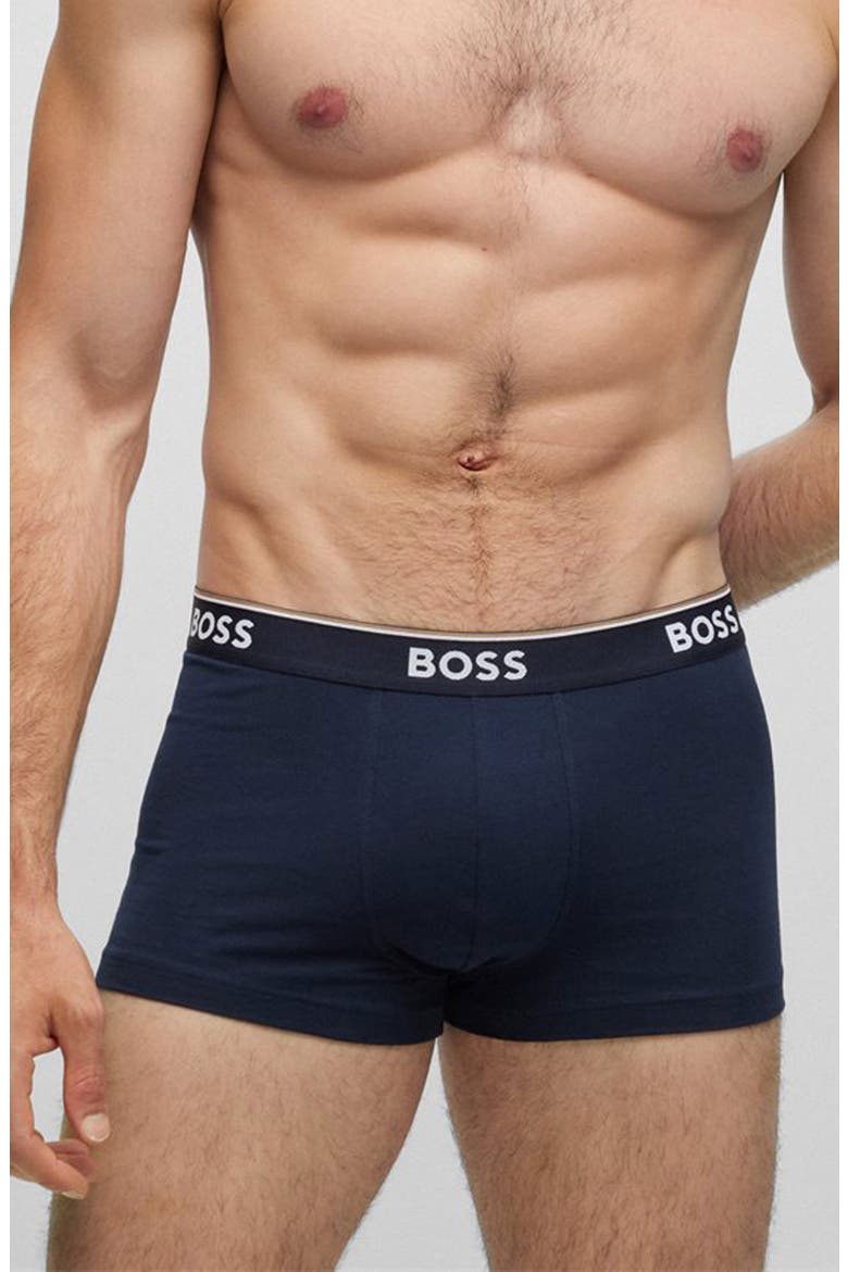 3-Pack Power Stretch Cotton Trunks, Alternate, color, OPEN BU