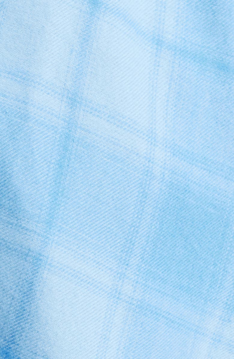 BDG Urban Outfitters Brendan Plaid High-Low Hem Button-Up Shirt, Alternate, color, Tonal Blue