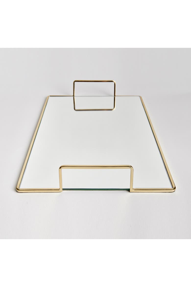 Covina Decorative Tray Large, Alternate, color, Silver