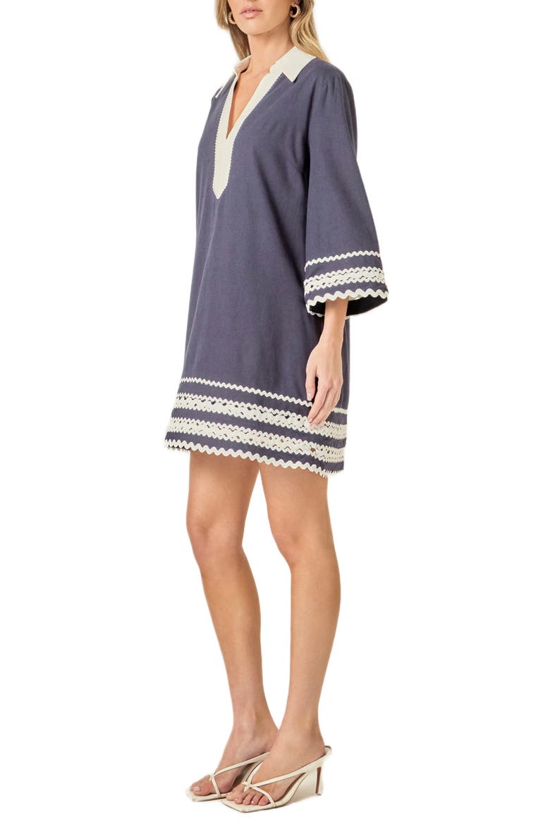 Colorblock Minidress, Alternate, color, NAVY