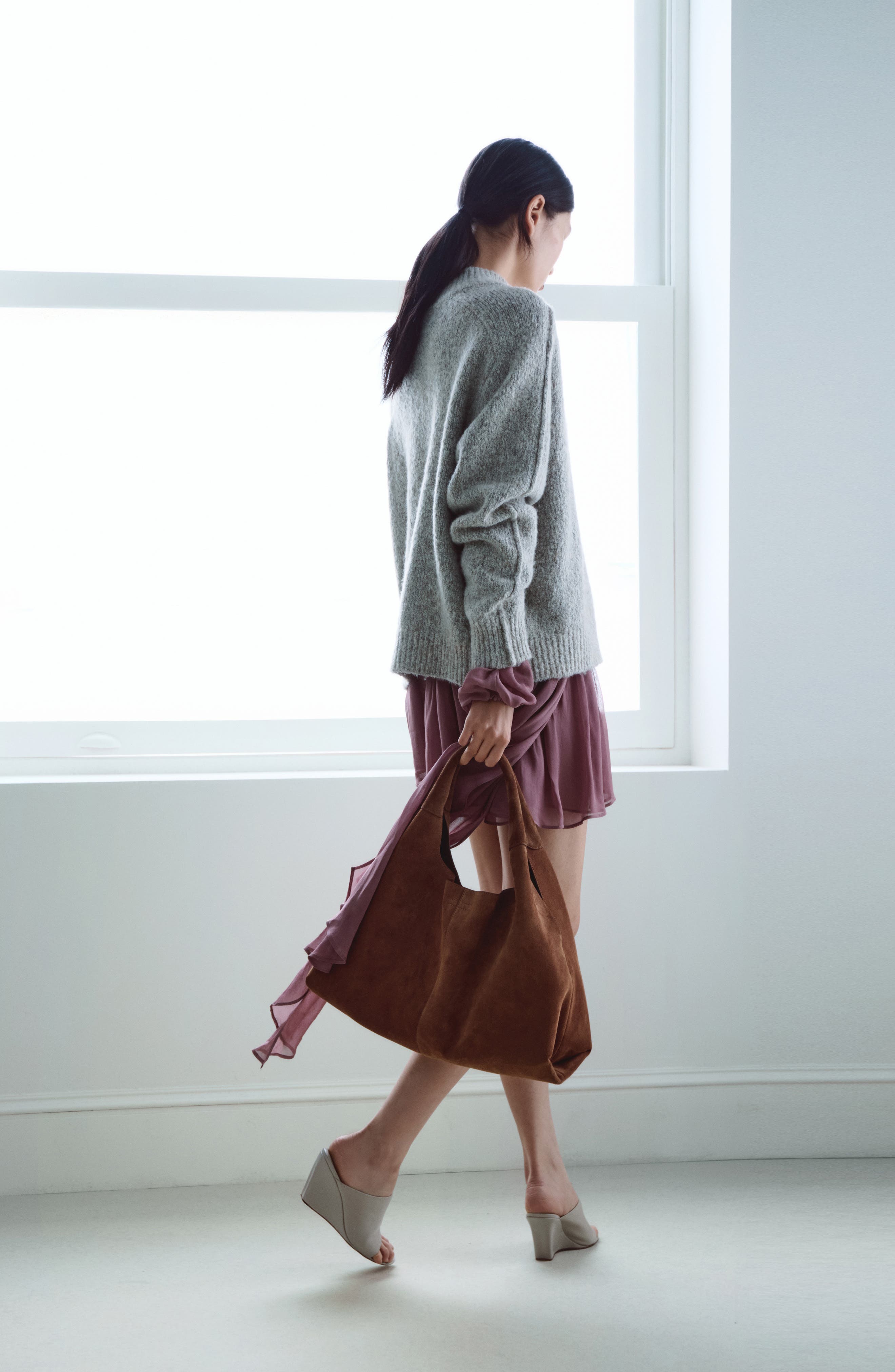 Shoulder Bag, Alternate, color, BROWN