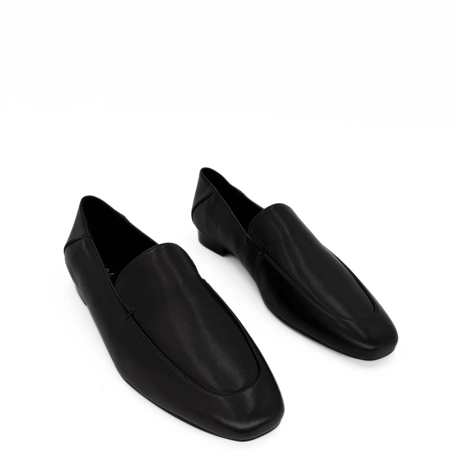 Amie Rafa Cindy Leather Loafers, Alternate, color, Black