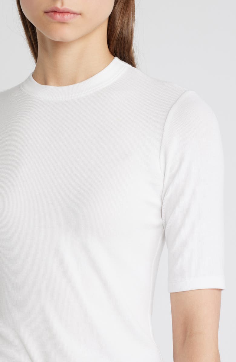FRAME Rib Crewneck T-Shirt, Alternate, color, White