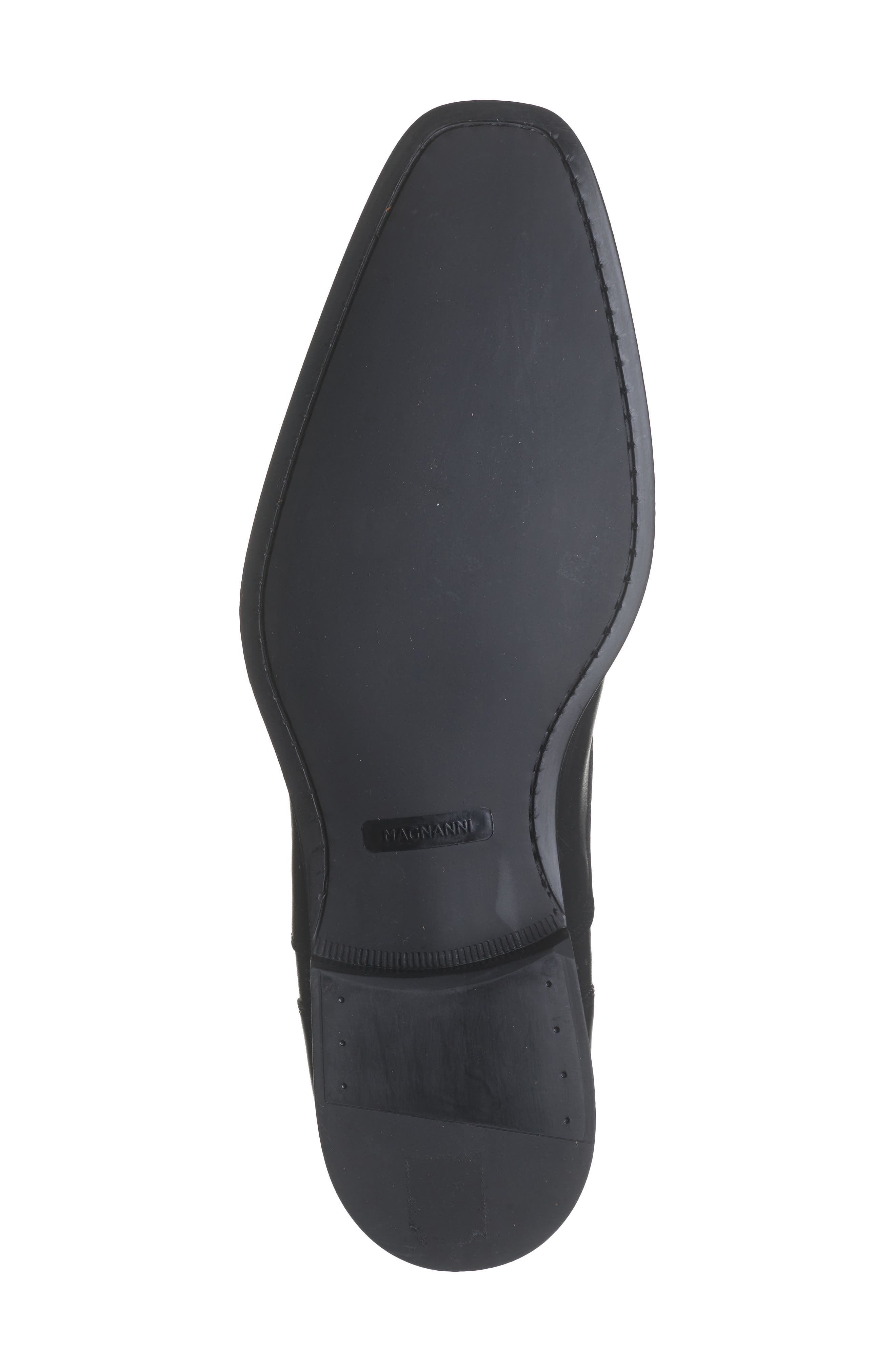 Magnanni Henio Perforated Oxford, Alternate, color, Black