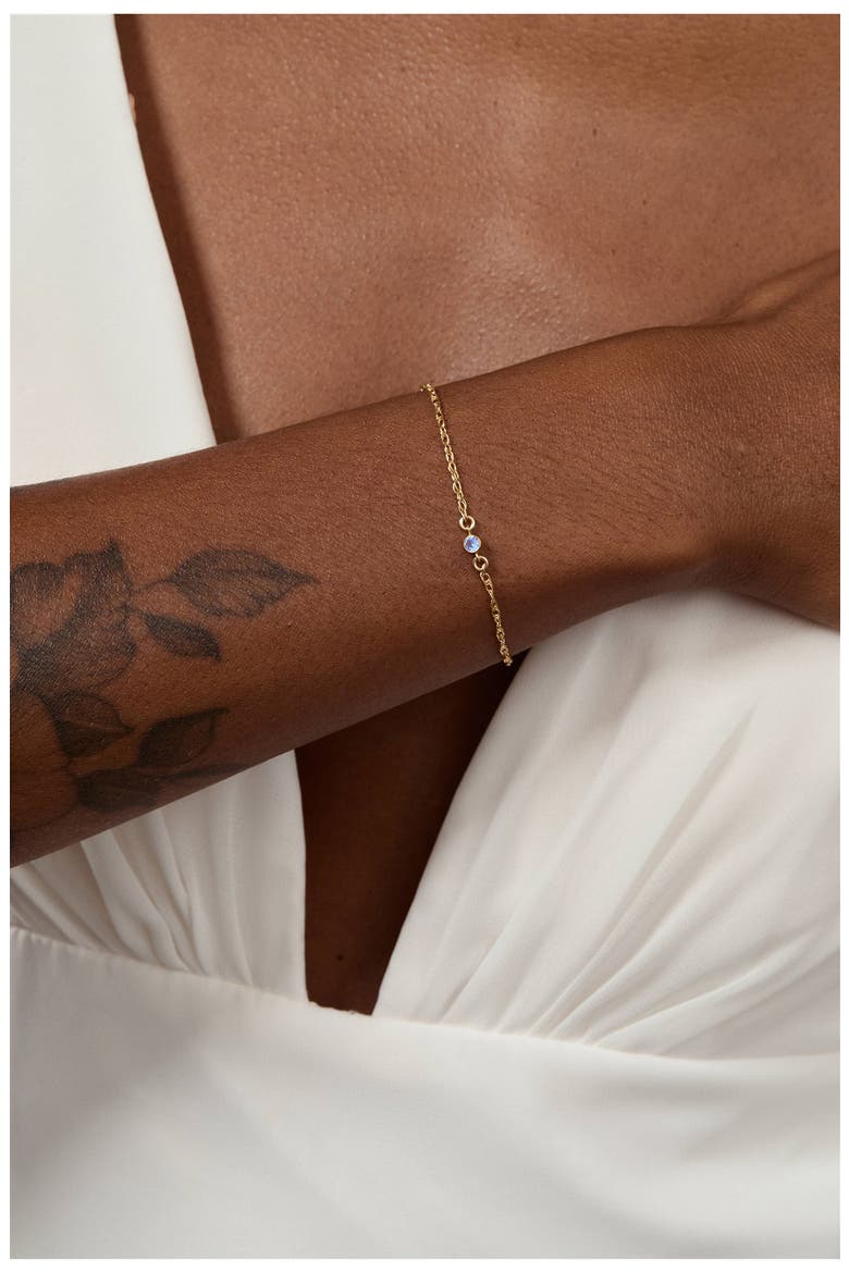 Something Blue Bracelet, Alternate, color, GOLD
