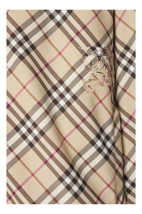 Shop Burberry Check Twill Hooded Jacket In Alabaster