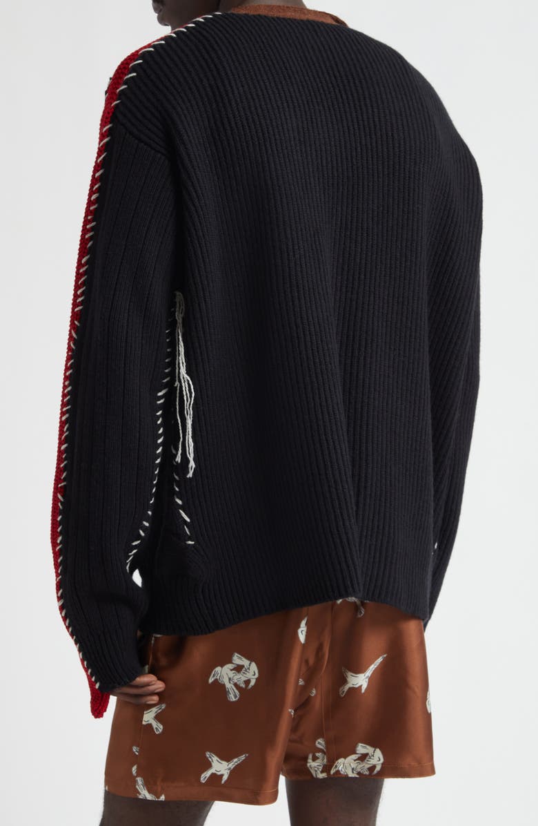 Marni Mended Colorblock Cardigan, Alternate, color,