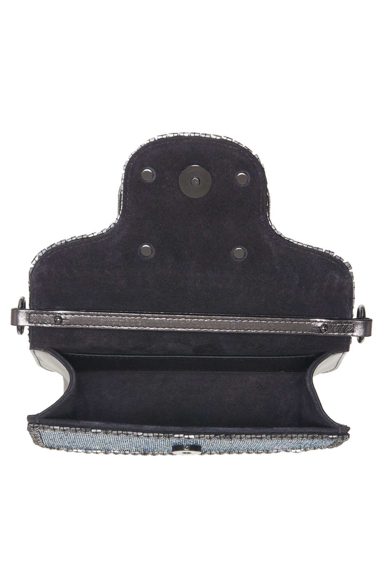 Valentino Garavani Small Locò Beaded Shoulder Bag, Alternate, color, 