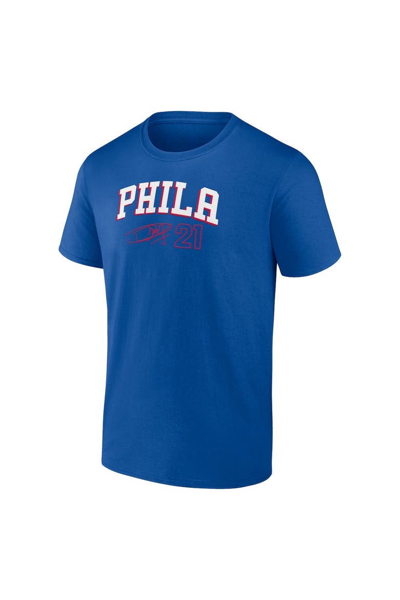 Men's Fanatics Branded Joel Embiid Royal Philadelphia 76ers Name & Number T-Shirt, Alternate, color, Royal
