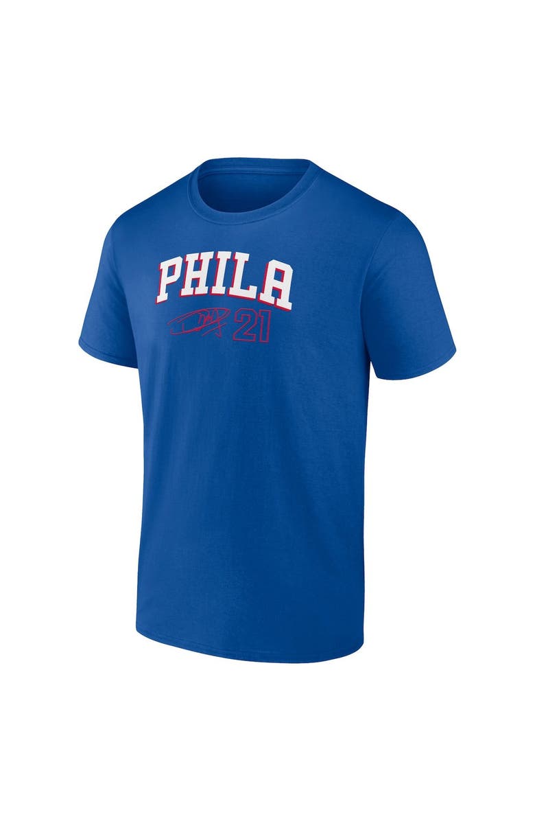 FANATICS Men's Fanatics Branded Joel Embiid Royal Philadelphia 76ers Name & Number T-Shirt, Alternate, color, Royal