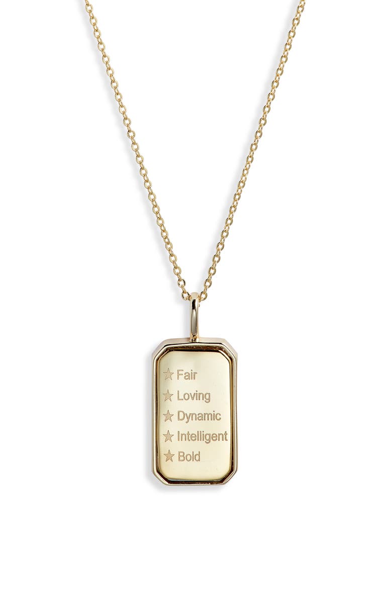 Melinda Maria Zodiac Pendant Necklace, Alternate, color, Gold-Aquarius