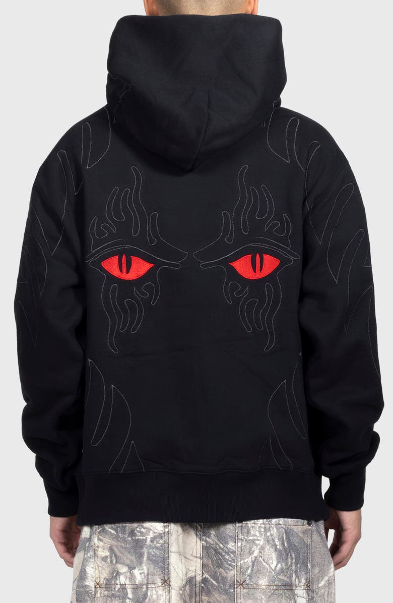 PLEASURES Afterlife Cotton Blend Hoodie, Alternate, color, Black