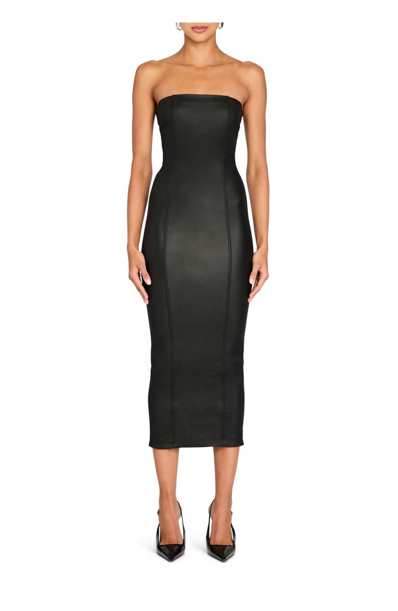 SER.O.YA Adalaide Coated Denim Midi Dress | Nordstrom